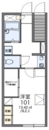 レオパレスＭＥＧＧの物件間取画像